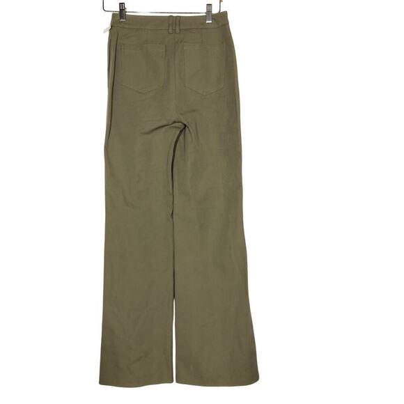 Jonathan Simkhai Kassandra Pant Bootcut Olivine NWOT 4 - Picture 5 of 8